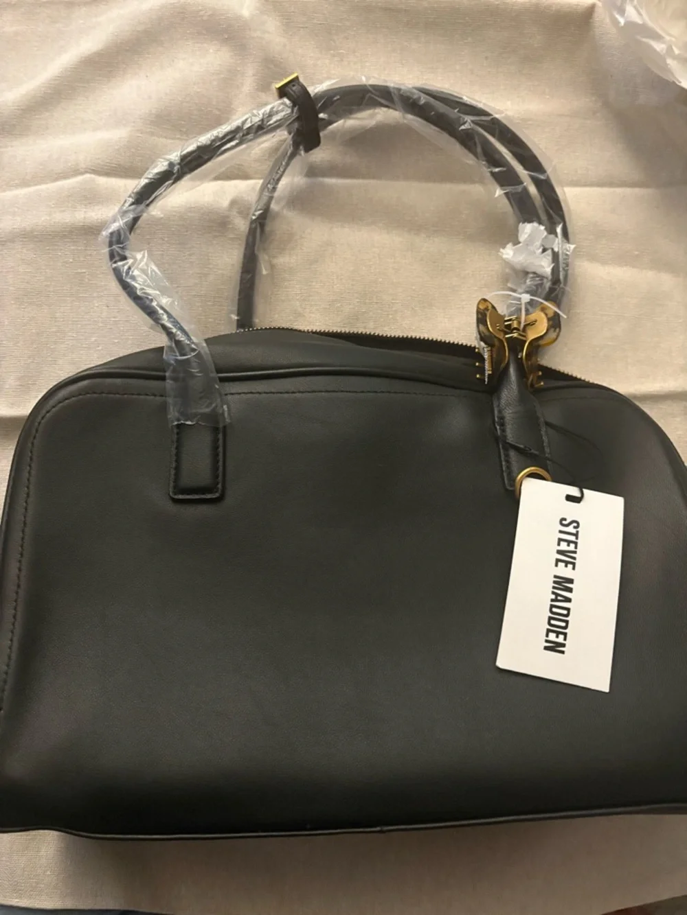 Steve Madden BNIB Black Leather Bag - Picture 12 of 12